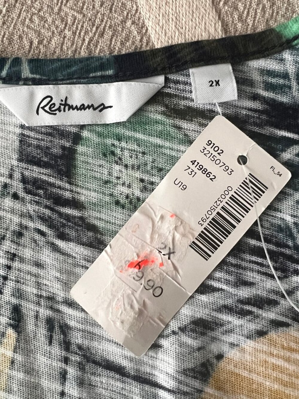 Reitmans Summer Fruit Tank Top, Size 2x - Picture 4 of 5
